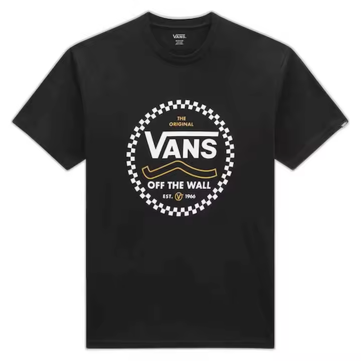 Camiseta de Manga Corta Vans Round Off para hombre en color negro - 1