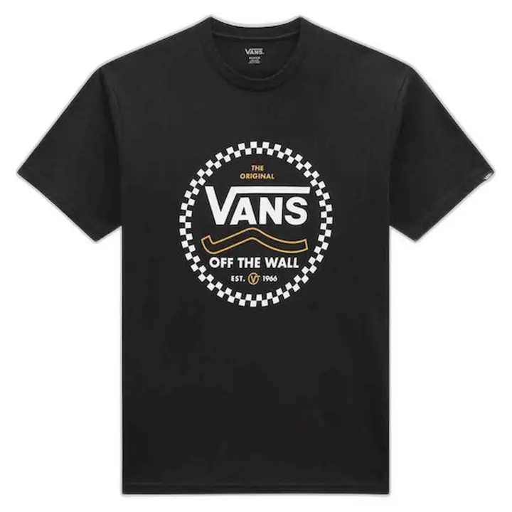 Camiseta de Manga Corta Vans Round Off para hombre en color negro - 1