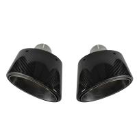 Tubo De Escape De Fibra De Carbono Brillante Para Coche Decoración De Tubo De Escape Acero Inoxidable Plateado Oval 150mm Universal Izquierdo Derecho - details 13