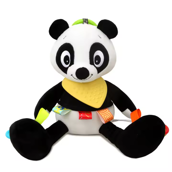 Lindo muñeco de dibujos animados para bebé, juguete de peluche para bebé, cachorro, búho, mordedor, carillón de viento, colgante - 1