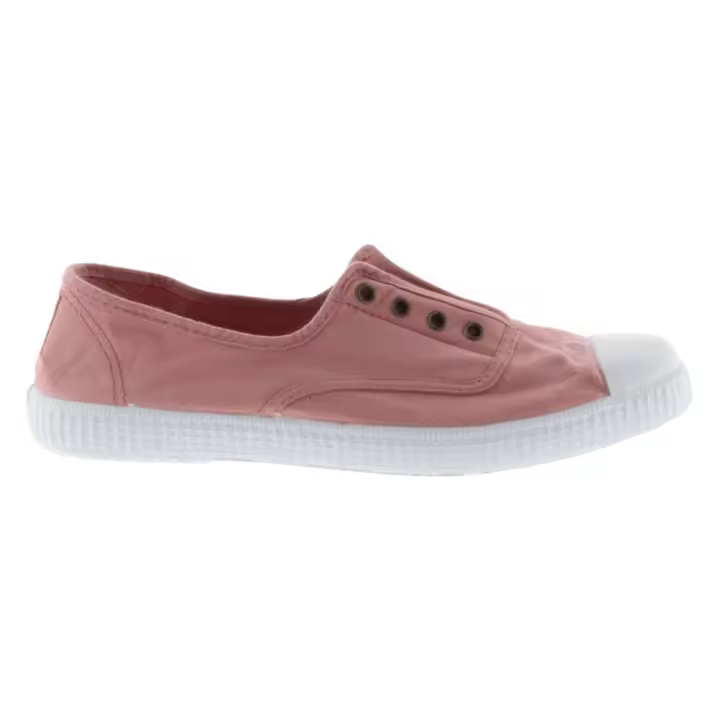 Zapatillas Rosas Victoria Inglesa Lona Drec Elástico Nude Cómodas y Ligeras - 1