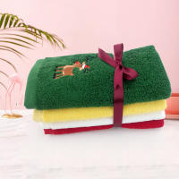 Juego De Toallas De Algodón Suave 3/4pcs Navidad Santa Claus Toallas De Mano Absorbentes 32x45cm Para Baño De Casa Y Hotel - details 5