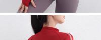 Chaqueta Deportiva De Mujer Con Cierre De Cremallera Y Flecos Secado Rápido Sudadera Para Ejercicio Estilo Slim O-Neck - details 7