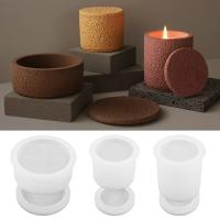 Molde De Velas 3D DIY En Forma Irregular Geométrica De Silicona Para Crear Figuras Con Cimento Y Gypsum Con Tapa Incluida - details 4