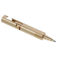 Mini Bolígrafo De Cobre Miniatura Bolígrafo De Bolsillo Ballpoint Retráctil Recargable Firmar Bolígrafo Pequeño Acción De Tornillo - details 1