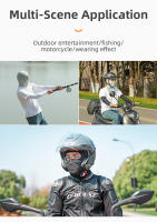 Máscara Completa ROCKBROS Para Bicicleta Protección Solar Y UV Transpirable Para Verano Con Agujero Para Gafas Material De Seda Hielo - details 10