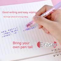Sanrio Bolígrafo De Gel Erasable 12/24pcs Cinnamonroll Kuromi Melody 0.5 Azul Para Estudiantes Secado Rápido Regalo Lindo Para Niñas - details 5