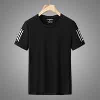 Camiseta De Hombre De Seda De Hielo Alta Calidad Transpirable Para Verano Con Mangas Cortas Absorbedora De Sudor Rápida Secado Ideal Para Running - details 8