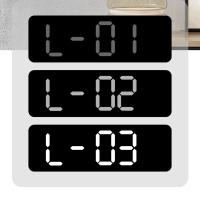Reloj De Pared Electrónico Con Pantalla De Temperatura Y Fecha Reloj De Mesa Digital LED Montado En La Pared Para El Hogar Control De Voz DST 12/24H - details 8