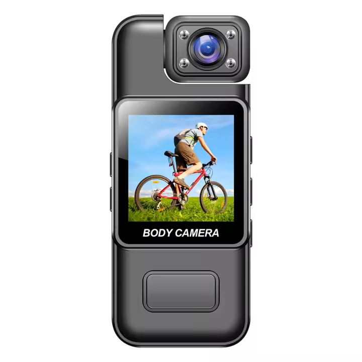 Cámara Mini Portátil HD 4K Wifi Hotspot Con Visión Nocturna DVR Bodycam Digital Para Policía Memoria MicroSD Pantalla Color 1.54 Inch - 1