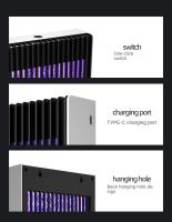 Lampara Eléctrica 2-en-1 Black Knight Asesino De Mosquitos Con Luz Ultravioleta Para El Hogar Atrapa Y Mata Mosquitos Y Avispas Material De Aluminio Potencia 2W - details 16