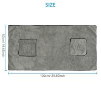 Toalla De Baño Para Perros Grandes Super Absorbente Y Rápida De Secado Microfibra Algodón 100% Suministros De Baño Para Gatos Y Perros - details 10