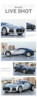Coche De Juguete Bugatti Atlantic 1/24 Con Sonido Y Luz Coche De Colección Miniatura Para Niños Regalo Vehículo Diecast - details 7