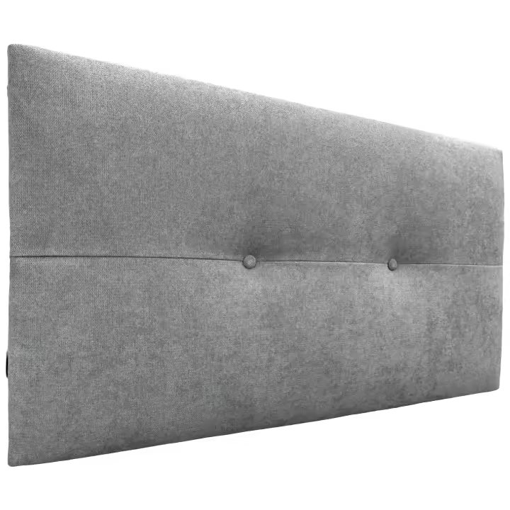 DHOME Cabecero de Polipiel o Tela AQUALINE Pro cabeceros Cabezal tapizado Cama Lujo (Gris Tela) - 1