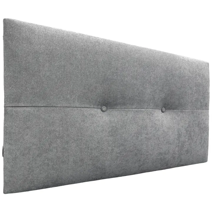 DHOME Cabecero de Polipiel o Tela AQUALINE Pro cabeceros Cabezal tapizado Cama Lujo (Gris Tela) - 1