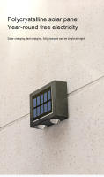 Lámpara Solar LED Exterior Impermeable Iluminación De Pared Para Jardín Y Courtyard Luz Solar Moderna Decoración De Hogar - details 2