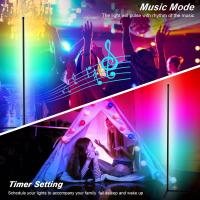 Lámpara De Piso Inteligente LED 120CM RGB Control Tuya Luz De Fondo Para TV Sincronía Rítmica Iluminación Vertical Moderna - details 8