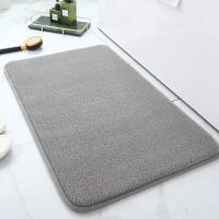 Alfombra De Piso De Veludo Coral En Color Sólido Antideslizante Y Resistente a La Mancha Espesada Con Memoria Absorbente Y Secado Rápido Para Puerta Alfombra De Cocina Para Adultos - details 3