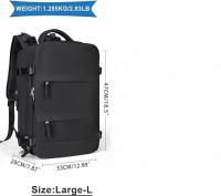 Mochila para portátil de gran capacidad, Con compartimiento para Zapatos mochila de viaje para hombre, accesorios para Negocios, Viajes y Universidad, Regalos para Fiestas de vacaciones, mochilas escolares, de Pascua y San Valentín. - details 1