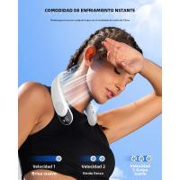 Ventilador de cuello 4 Turbo plegable, Enfriador de cuello, batería de 4000 mAh, sin aspas, Ventilador de viento portátil, 3 velocidades, Ventilador recargable tipo C - details 2