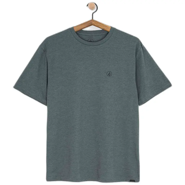 Camiseta de Manga Corta Volcom Circle Blanks para hombre en color azul - 1