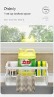 Organizador Multifuncional De Esponjas Para Cocina Estante Colgante Para Fregadero Almacenamiento De Paños Y Detergente - details 9