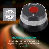 WE y FlashLed - Baliza de Emergencia V16 DGT 3.0 Compacta y Ligera con Señal de Peligro y Linterna Homologada conexion por SIM de Telefonica Tech hasta 2038 - details 4