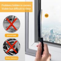 Crevice Cleaning Brush,3 PCS Bathroom, Toilet, Kitchen, Window Door Groove and Crevice Deep Cleaner Brush,Multifunctional Gap Cleaning Tool - details 0