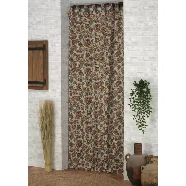 ARISE SHOP - Cortina Alpujarra  alpujarreña con trabillas -140x260cm Para Interior/Exterior - 1