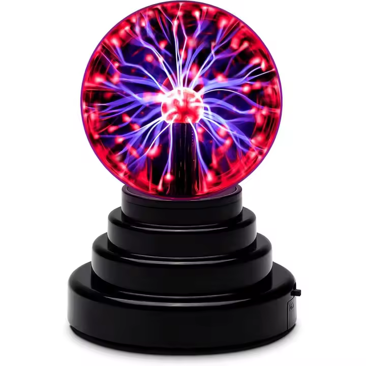 Bola de plasma mágica 3 "vidrio sensible al tacto rayo esfera sensible globo luz USB diversión científica BOLA MÁGICA Luz de cristal - 1