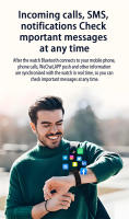 Smartwatch Para Hombre Con Cámara Xiaomi Bluetooth Llamadas Música Local TWS Inalámbrico Pantalla AMOLED 1.91 Pulgadas Tracker Fitness - details 9