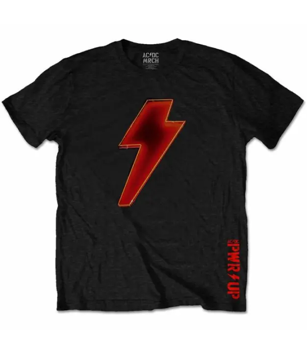 ACDC BOLT LOGO Camiseta Licencia Oficial Manga Corta chico Men ROCK OFF ACDCTS86MB - 1
