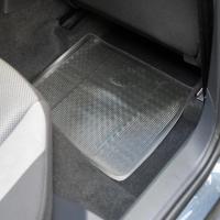 HOGUITA-Juego de 4 Alfombras de Goma Ligera para Coche,Alfombrillas Universales para Coche,Antideslizantes,Alfombras Delanteras y Traseras,Color Negro - details 6