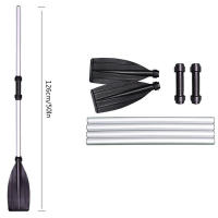 2Pcs Remos Desmontables De Aleación De Aluminio Para Barco Y Rafting Accesorios De Canoa Longitud 38*15cm Para Actividades Acuáticas - details 3