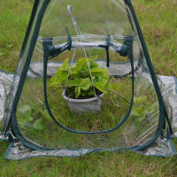 Mini Invernadero Portátil Y Plegable De PVC Para Jardín Protección Exterior Antipolvo Y Anti-Pájaros Cubierta Para Plantas - details 5