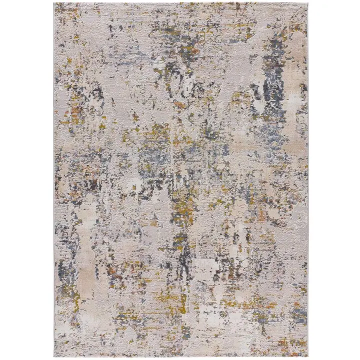 ATTICGO Alfombra de Interior Estilo Mosaico en Multicolor - Springs 2503 | 77X150, 115X170, 134X200, 154X230 cm - 1
