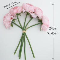 5PCS Flores Artificiales De Pekino Silken Para Decoración De Hogar Y Bodas Bouquet De Otoño Para Sala De Estar Arreglo De Navidad DIY - details 1