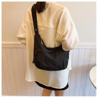 Bolso De Hombro De Gran Capacidad Estilo Casual Unisex Para Diario Comunicación Deportiva Y Tiempo Libre Material Principal Algodón Bolsa Redonda Suave Cierre De Cremallera - details 10