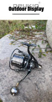 Carrete De Pesca Grande De Metal 8000 9000 10000 12000 14000 Con Arrastre De 20KG Carrete Giratorio Para Agua Salada Y Dulce Pesca De Oceano Río Lago - details 5