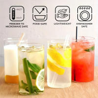 Vaso De Alta Capacidad Para Bebidas Frías Y Café Con Capacidad Para Vino Y Cerveza Transparente Y Creativo De Vidrio Redondo Para Uso Doméstico - details 2