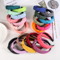 Nuevas Diademas Para Mujeres Y Niñas Enredadera De Cabello De Color Sólido Diadema Simplicidad Retro Accesorio De Cabello Para Maquillaje - details 6
