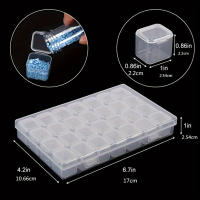 Set De 28/56 Cuadrículas Para Pintura Diamante DIY Organizador De Cuentas De Uñas Juego De Cajas De Almacenamiento Individual Para Cuentas De Arroz - details 0