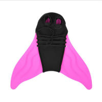 Aletas individuales para adultos y niños, aletas dobles, aletas de una pieza de sirena, equipo de natación para buceo - details 15
