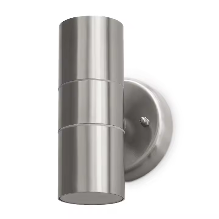 Novolux Lighting- Aplique de pared exterior- Stan, up-down, uso exterior, color inox, inox, GU10,2x4.50W, IP44, exterior - 1