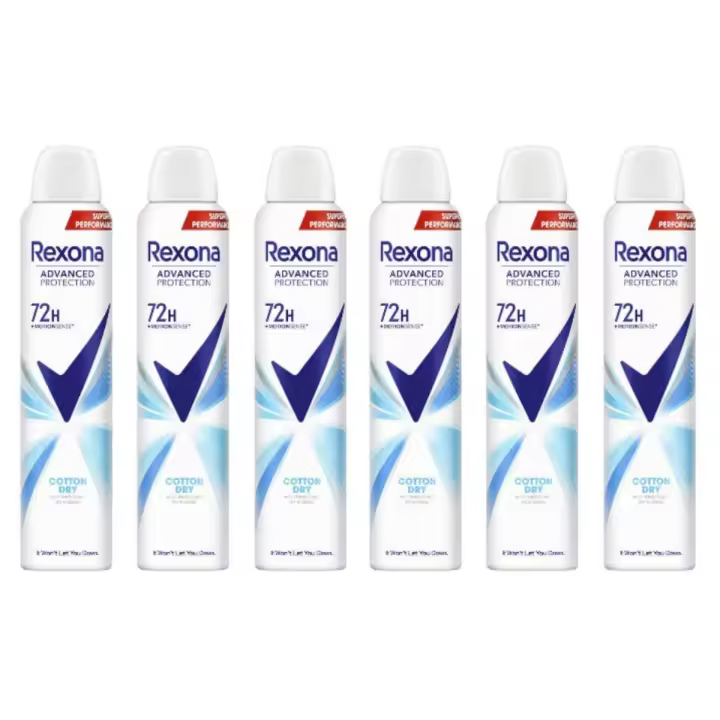 REXONA Advanced Protection desodorante Cotton Dry anti-transpirante 72h spray 200 ml - 1