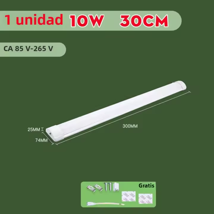 Luz LED Para Armario De Cocina Y Pared 5W 10W 20W Tubo De Iluminación Para Cocina Y Armario Luz Bajo Gabinete 220V Sin Bombillas Incluidas Método De Instalación Auto-contenido - 1