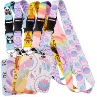 Lanyard De Panda Arcoíris Con Hebilla Para Llaves Funda Para Tarjeta De Crédito Y Pasaporte Accesorios Para Móvil Collares De Correa De Identificación Regalos Unisex - details 2