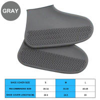 Cubrezapatos De Silicona 2PC Impermeables Reutilizables Anti-deslizantes Para Día Llovido Unisex Accesorios De Clima Para Exterior - details 4