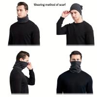MEJORADA MH-030 Braga de Cuello y Máscara Facial de Forro Polar para Invierno - A Prueba de Viento, Bandana Térmica para Deportes al Aire Libre y Ciclismo - details 1