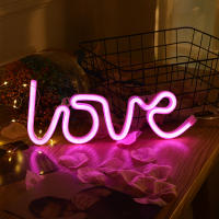 Luz Neón LOVE USB/batería Romanticismo Regalo De Valentine's Day Propuesta Luz Atmosfera De Boda Decoración De Pared Festiva - details 1